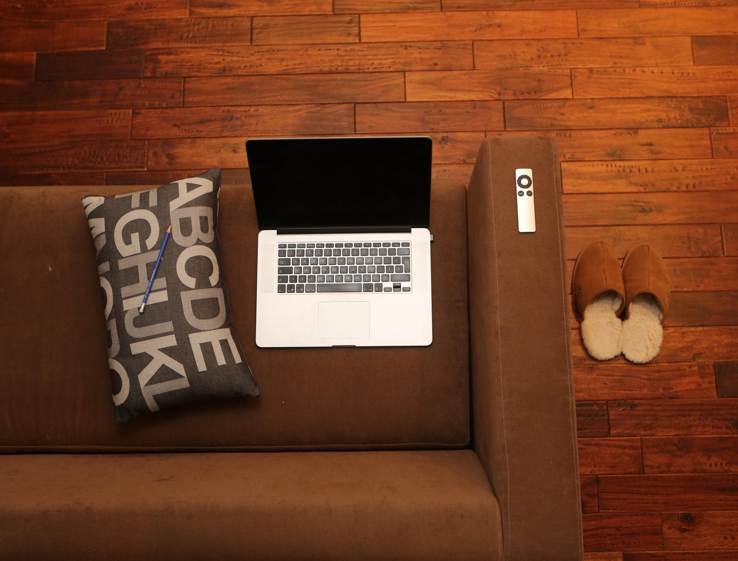 Two People On A Couch